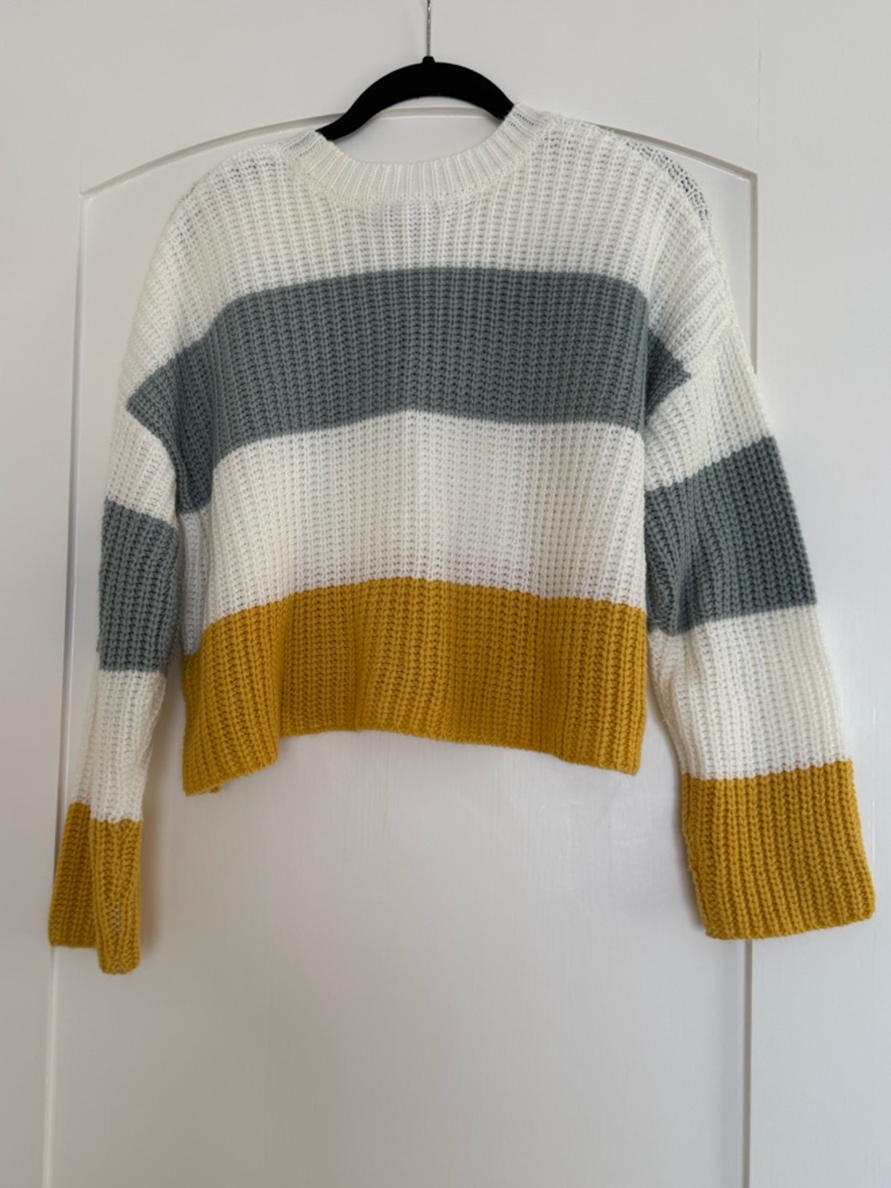 Sincerely Jules, Cropped Striped Sweater - Picture 2 of 8